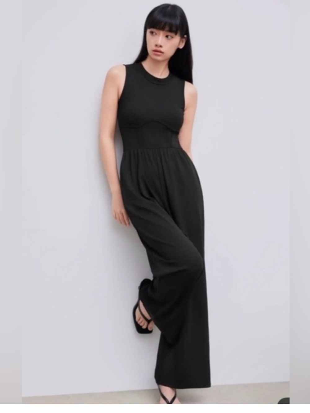Cider Ribbed Jumpsuit (L) - Picture 5 of 10